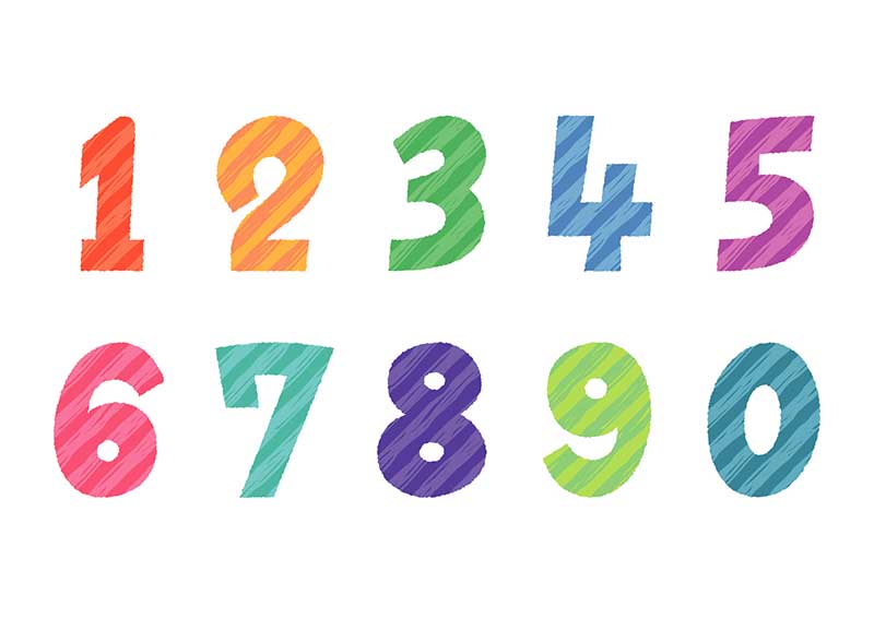 数字のイラスト